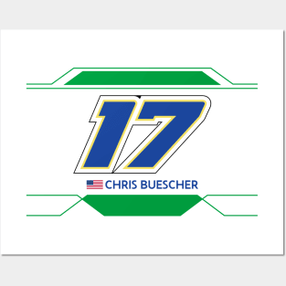 Chris Buescher #17 2023 NASCAR Design Posters and Art